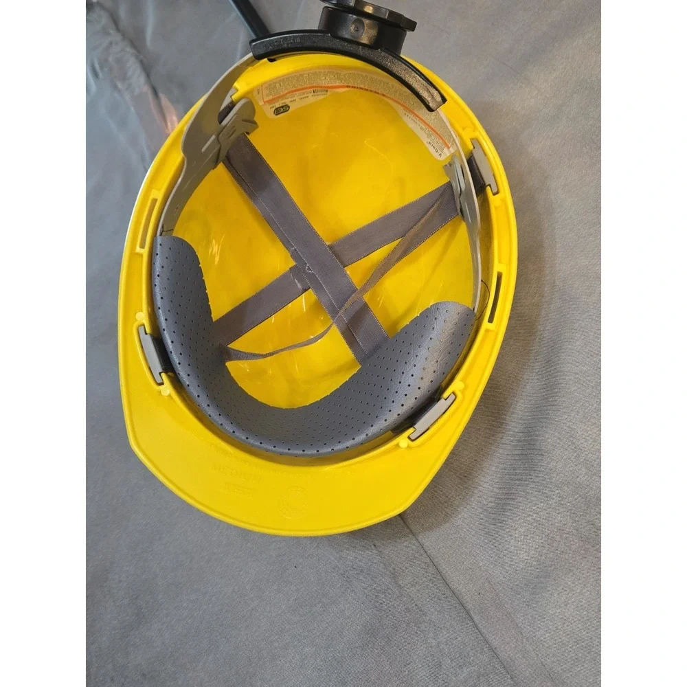 Vintage Kiewit PKS Hard Hat Construction Safety Helmet Yellow Think Safety Decal